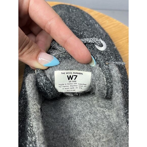 Allbirds‎ Wool Runners Gray WOMENS Size 7 Running Shoes W7 Lace Up - Picture 5 of 7